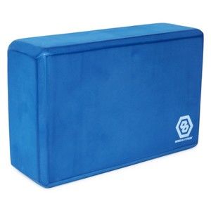Series 8 Fitness Large Blue Solid Colors Yoga Block
